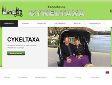 Tablet Screenshot of cykeltaxa.dk